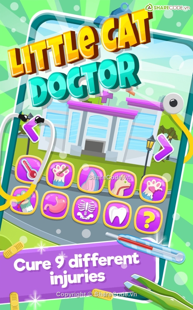 baby game,little game,game child,Little Cat Doctor,Cat Doctor